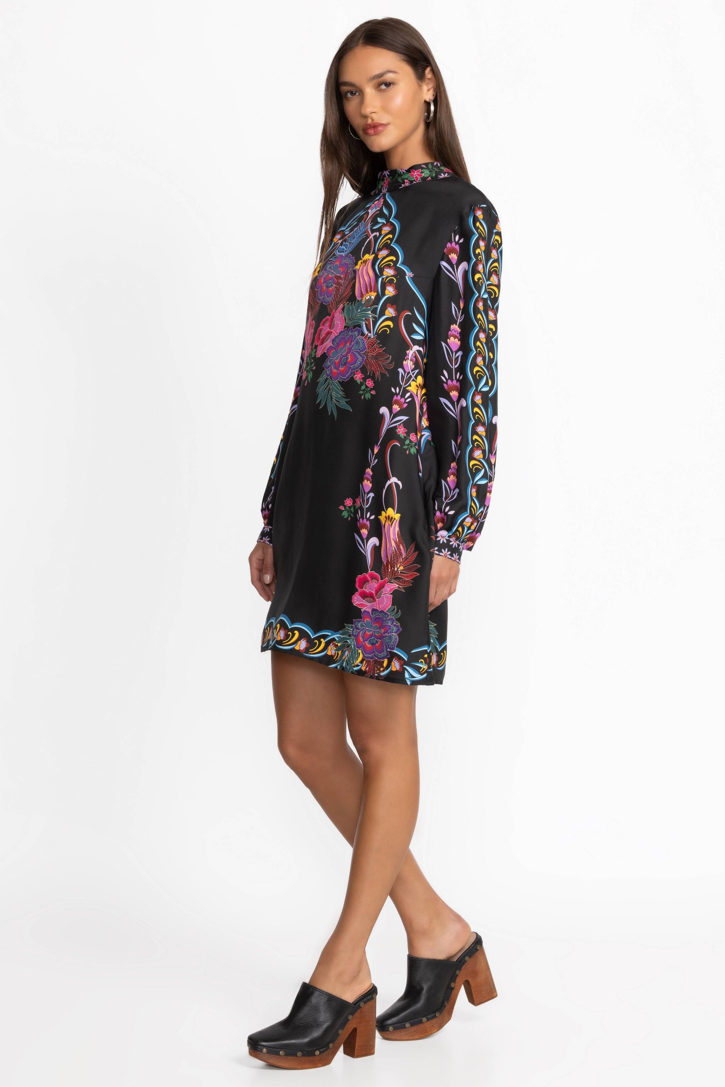 Black Digital Printed Dress