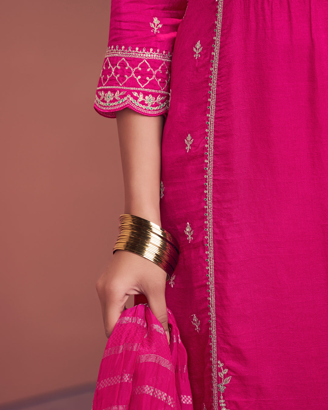 Rani Grace Embellished Dola Silk Pant Set