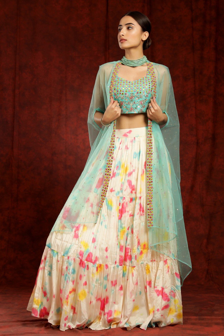 Buy Indian Handmade Multicolor Lehenga Choli Dupatta Set Ethenic Dress for  Women's & Girl's Fashion Wear FREE DELIVERY Online in India - Etsy