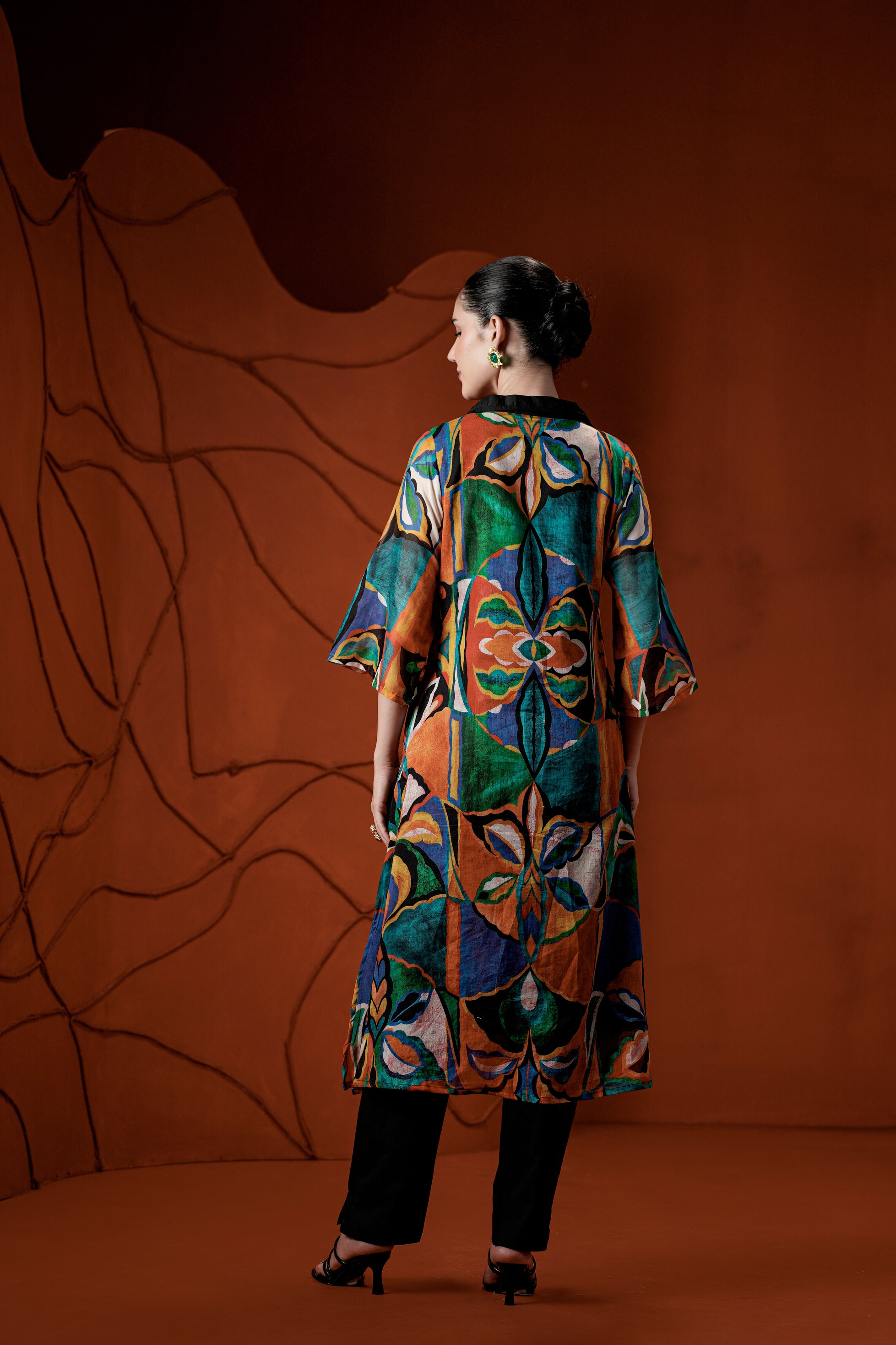 Prism Printed Cotton Kurta Set