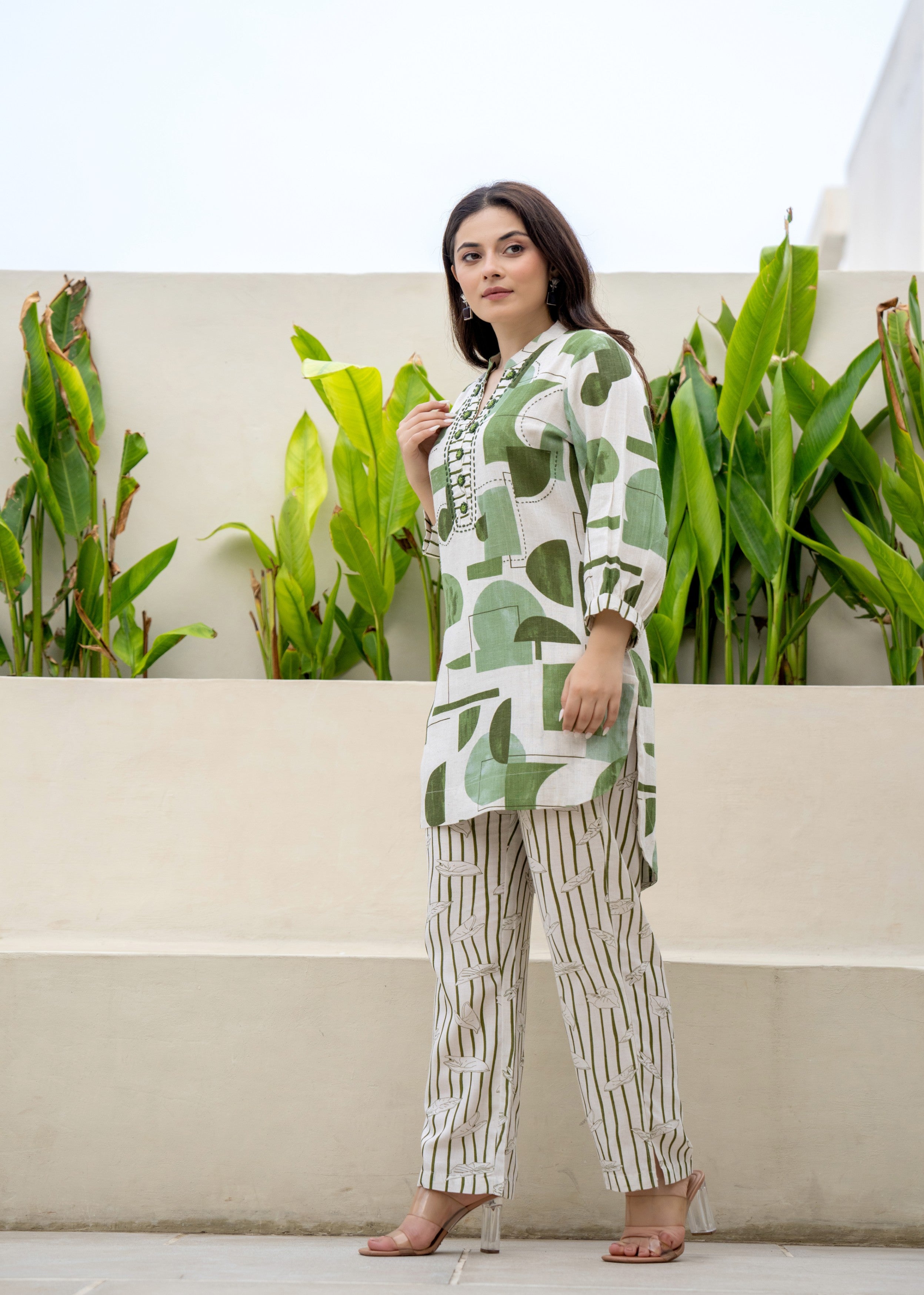 Sage Fusion Printed Cotton Co-Ord Set