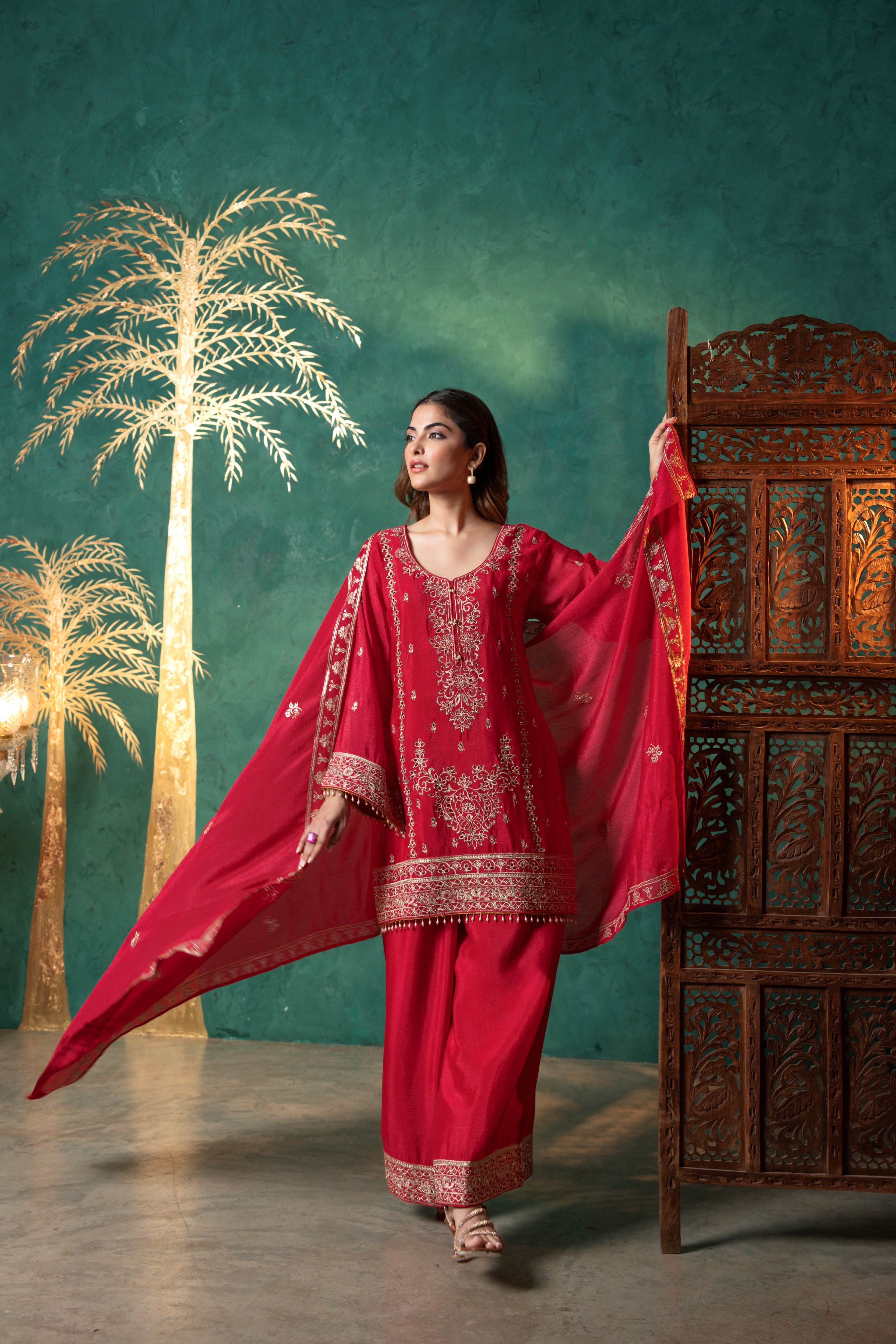 Rose Radiance Palazzo Set