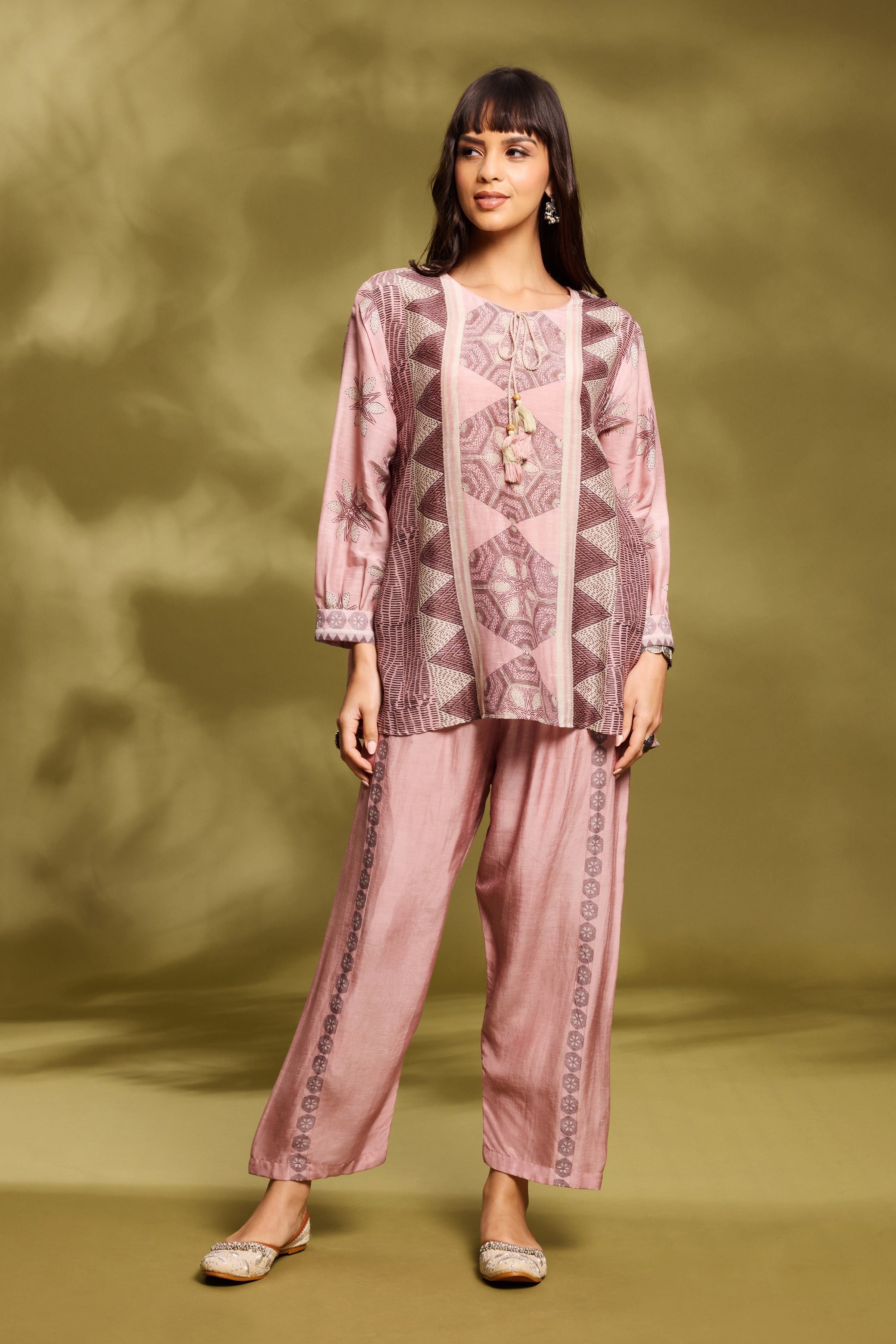 Pink Ethnic Co-Ord Set