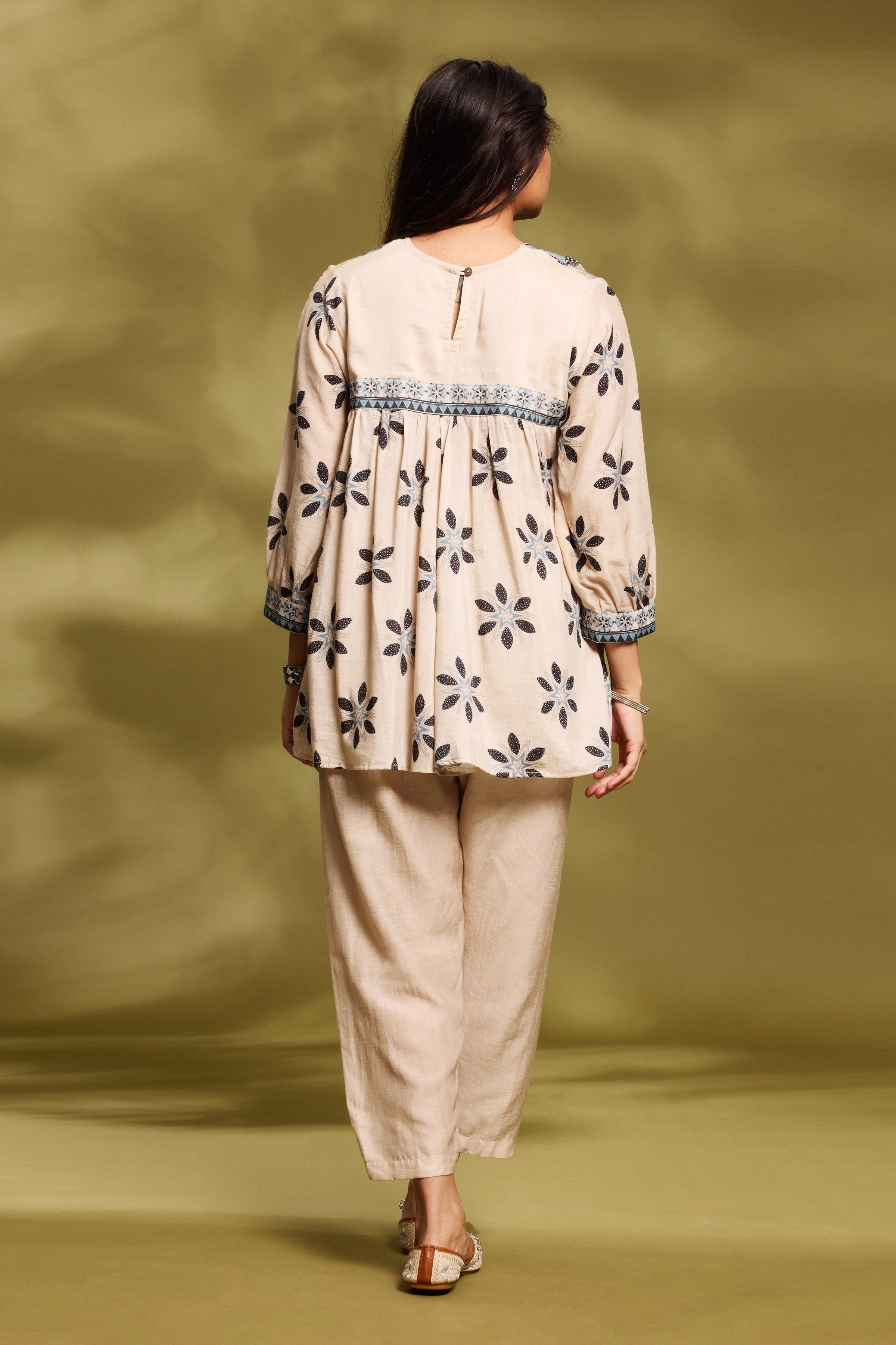 Champagne Ethnic Co-Ord Set