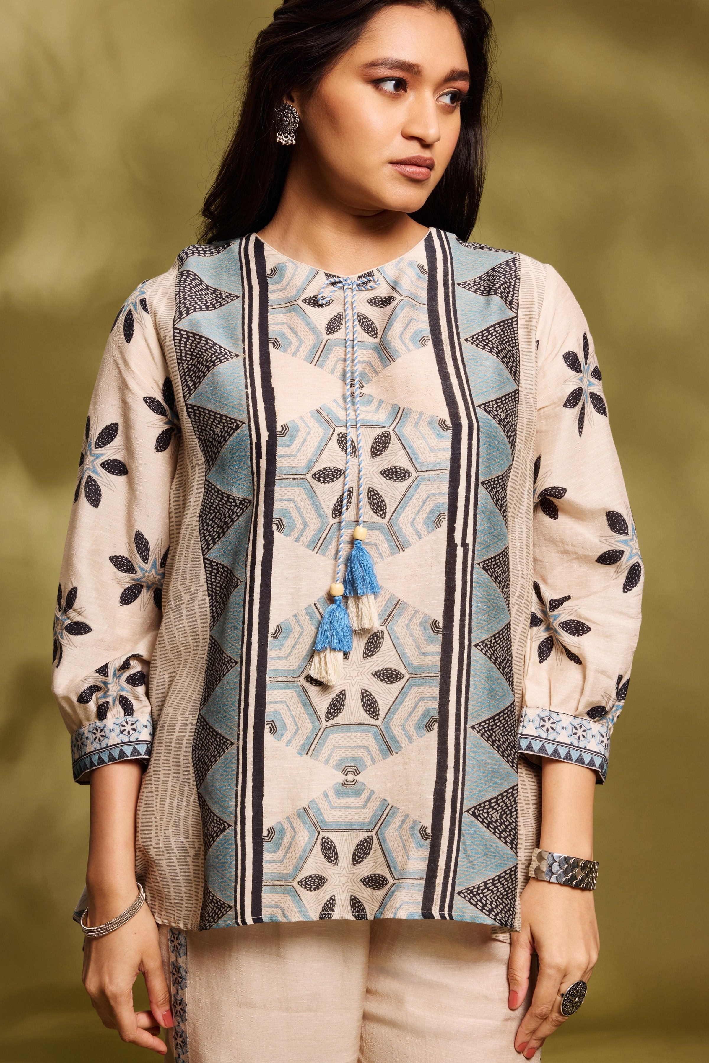 Champagne Ethnic Co-Ord Set