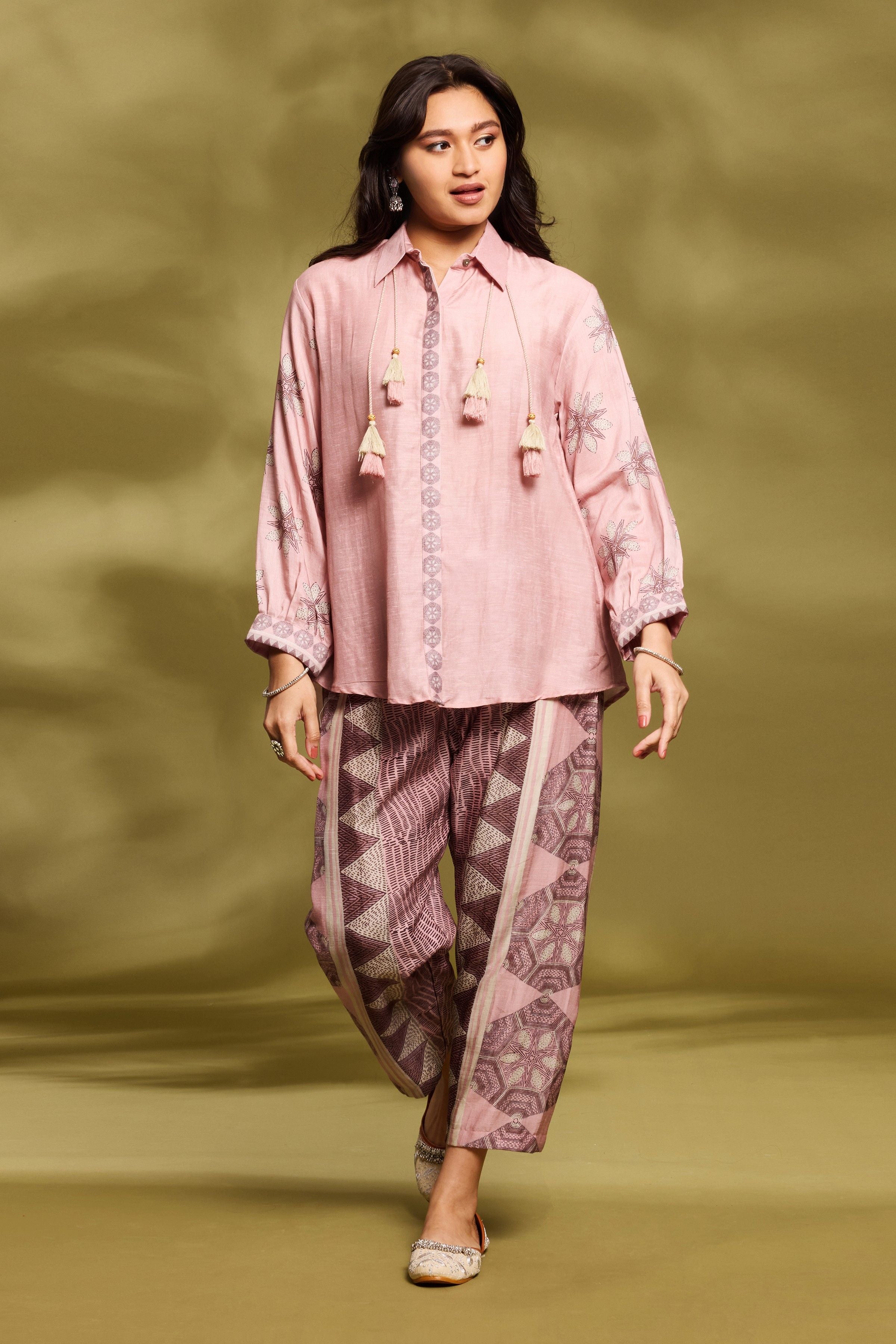 Pink Printed Co-Ord Set