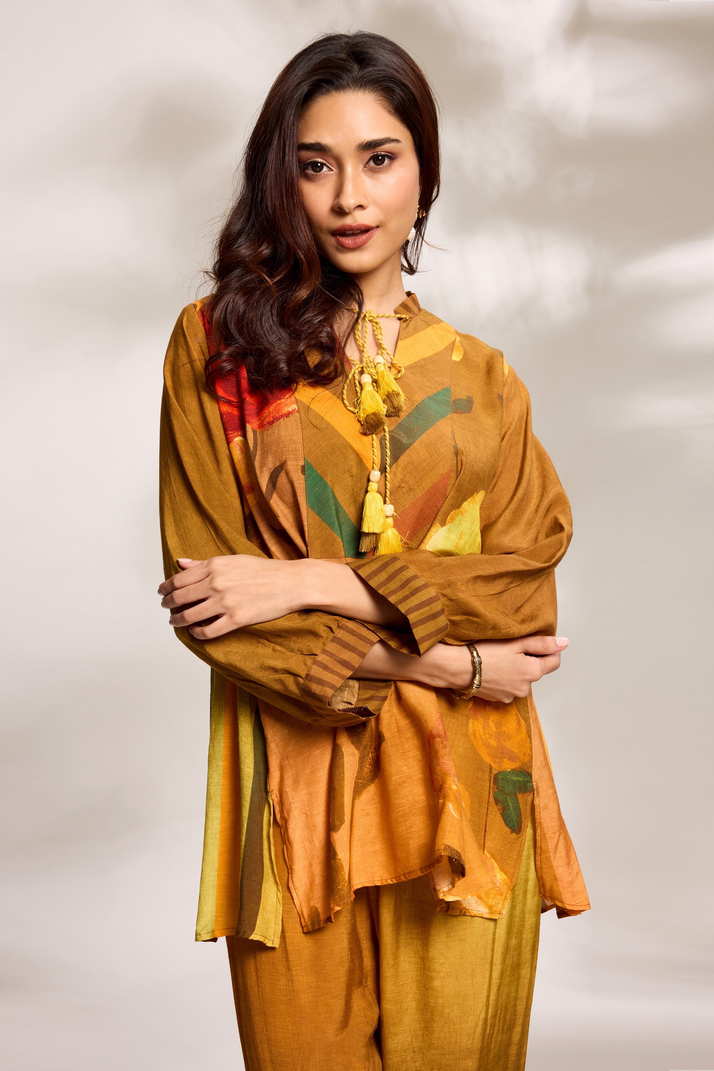 Mustard Printed Co-Ord Set