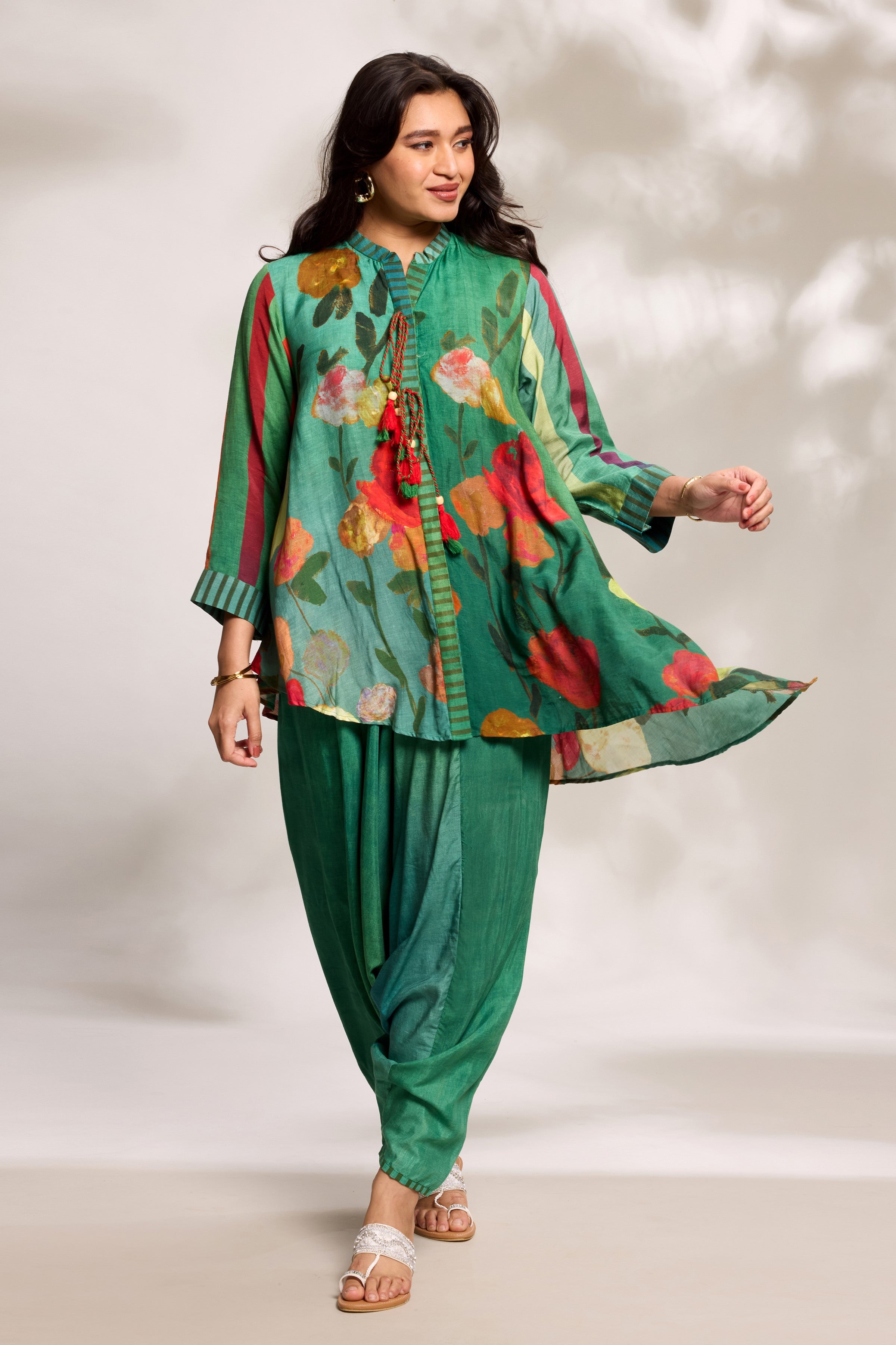 Green Digital Printed Co-Ord Set