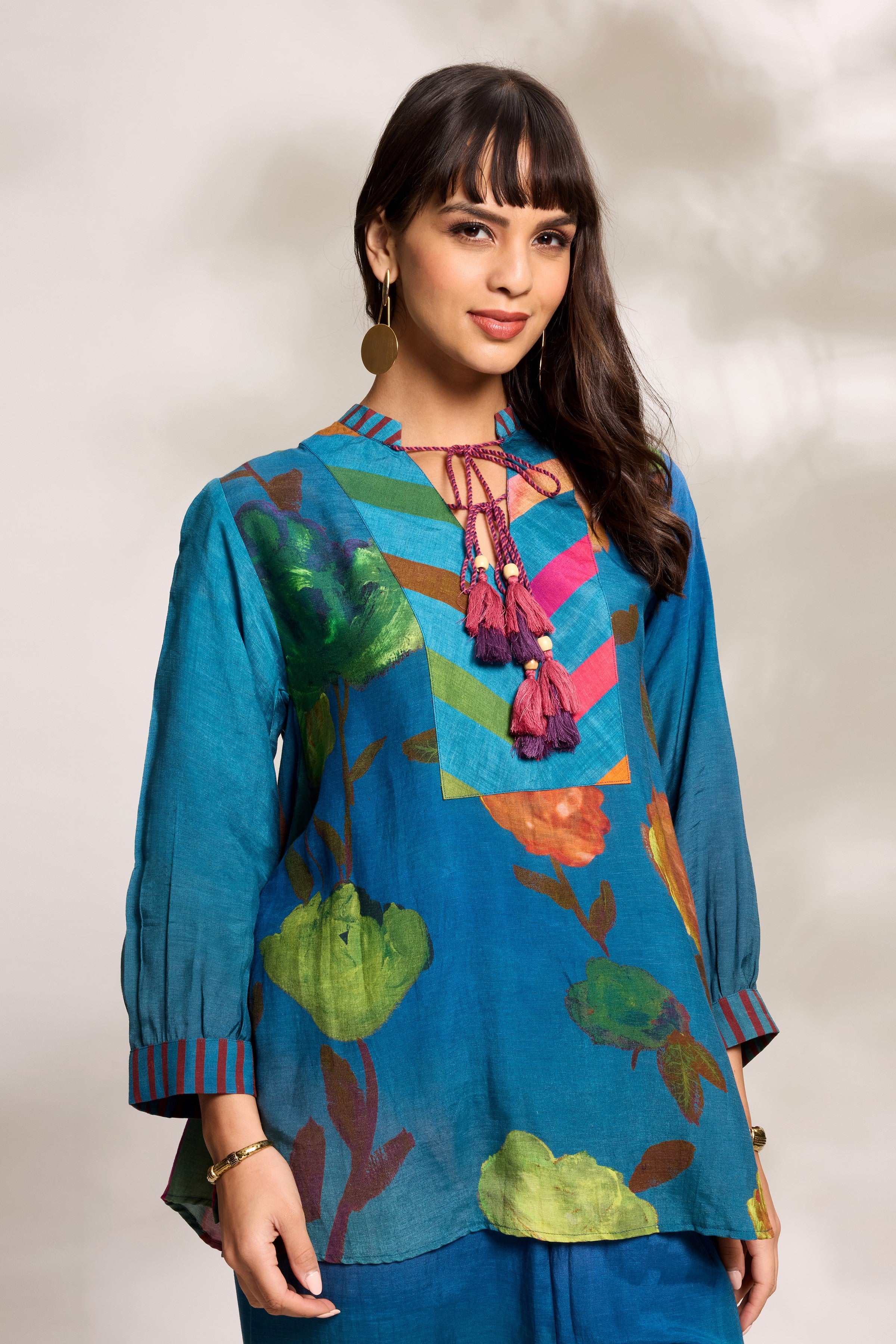 Cobalt Printed Co-Ord Set