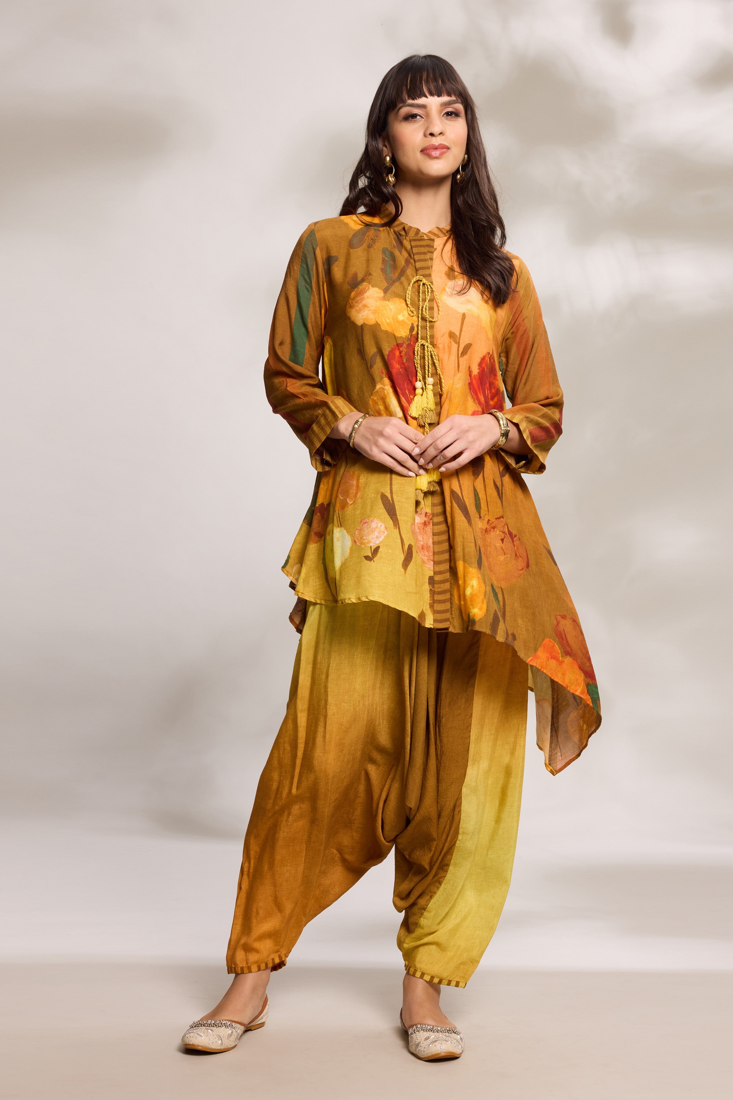 Mustard Digital Printed Co-Ord Set