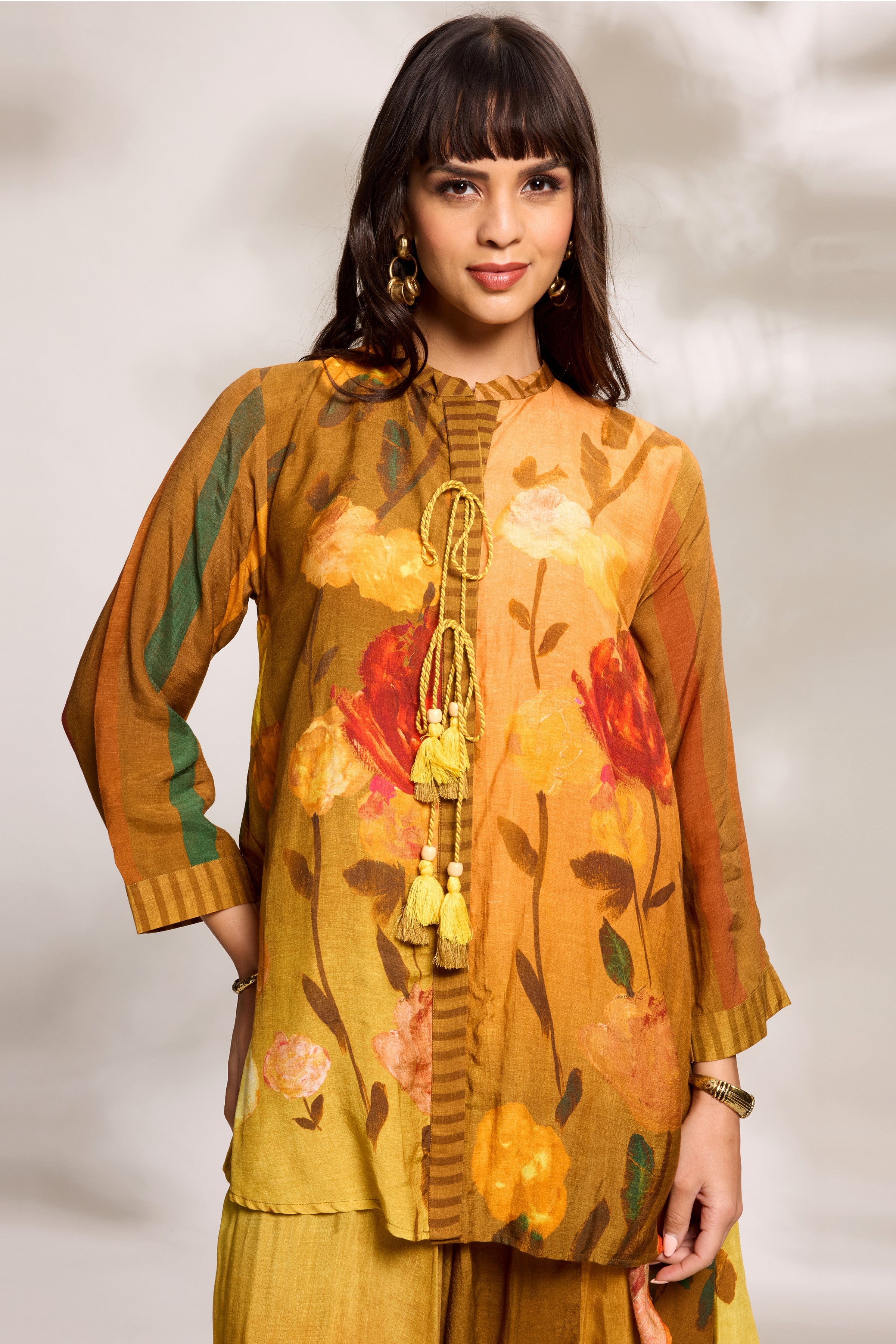 Mustard Digital Printed Co-Ord Set