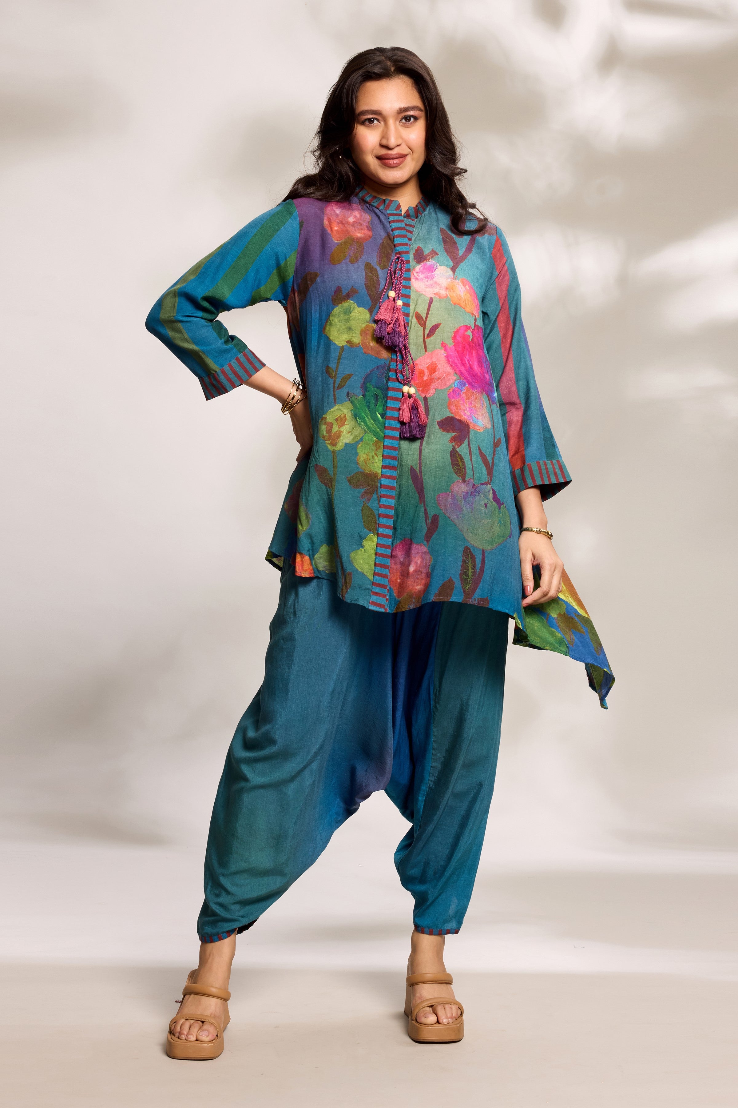 Cobalt Digital Printed Co-Ord Set