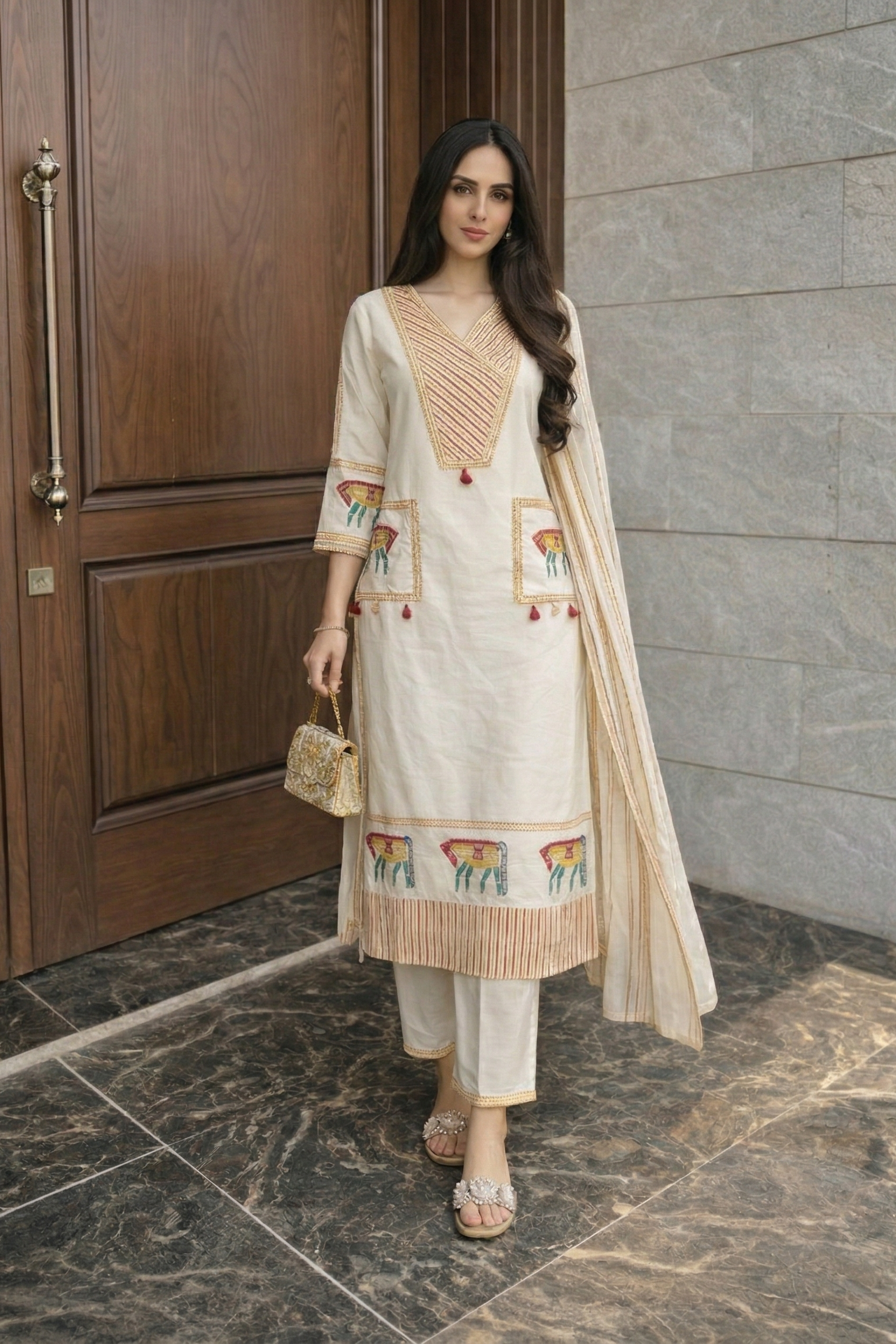 Blossom Heritage Printed Organic Cotton Pant Set