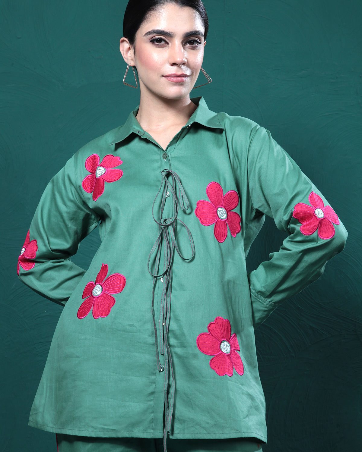 Cozy Green Floral Co-Ord Set