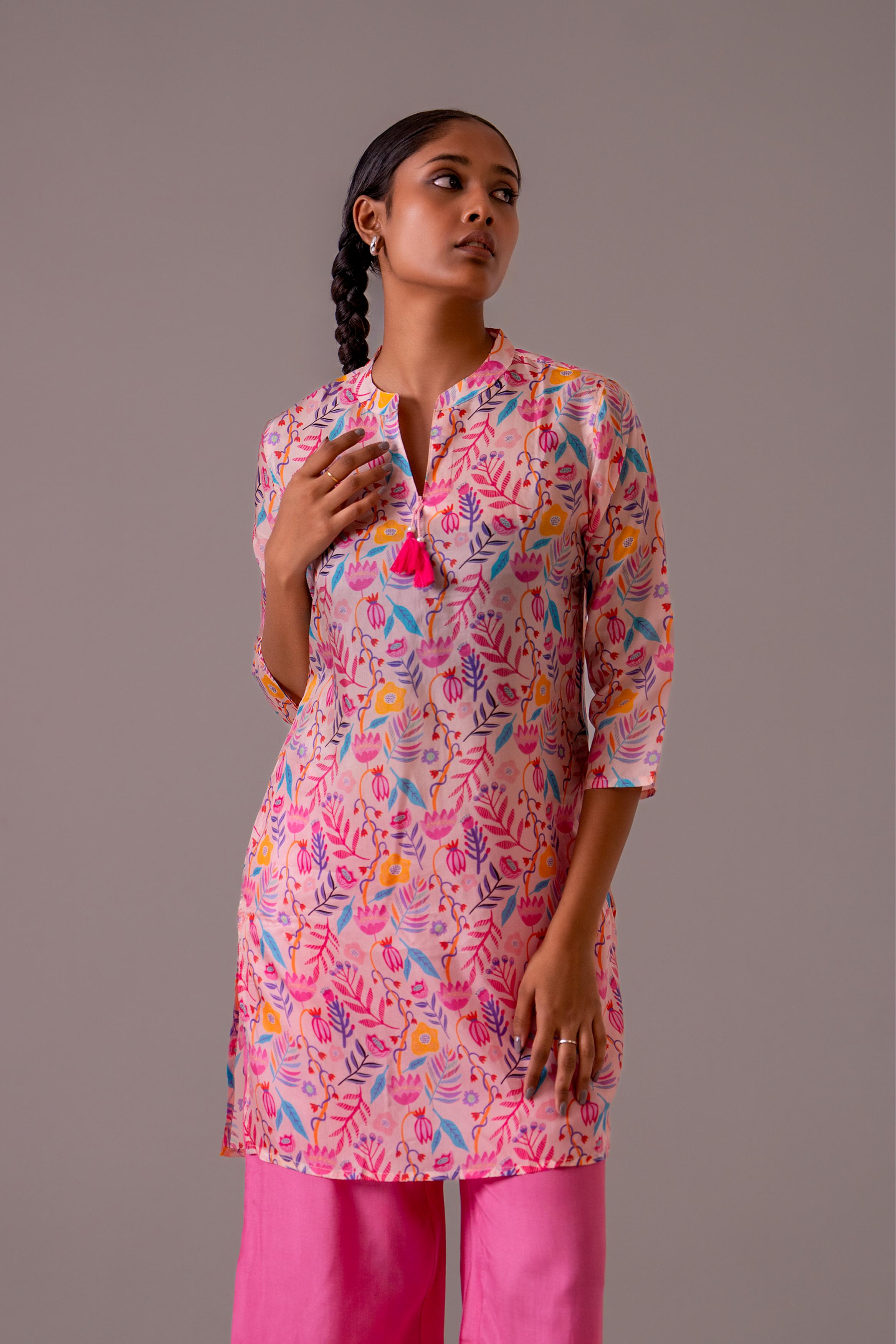 Vibrant Pink Floral Co-Ord Set