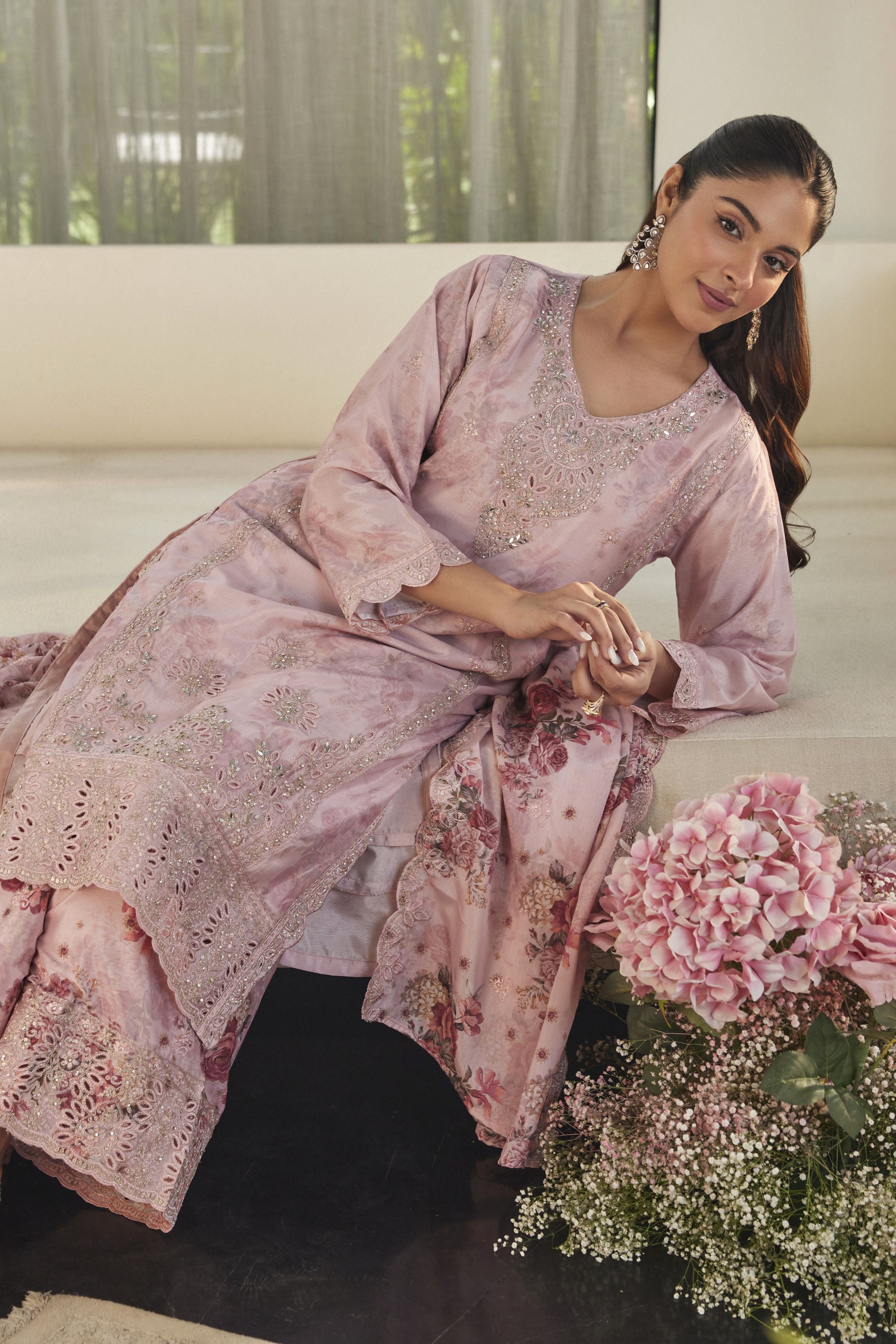 Gulabi Vibes-Palazzo Set