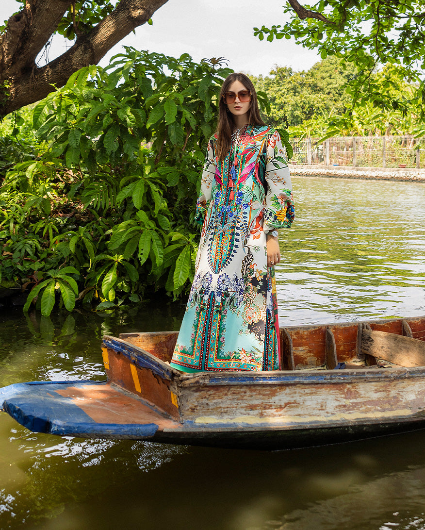 Exotic Mint Natural Crepe Kurta & Palazzo Set