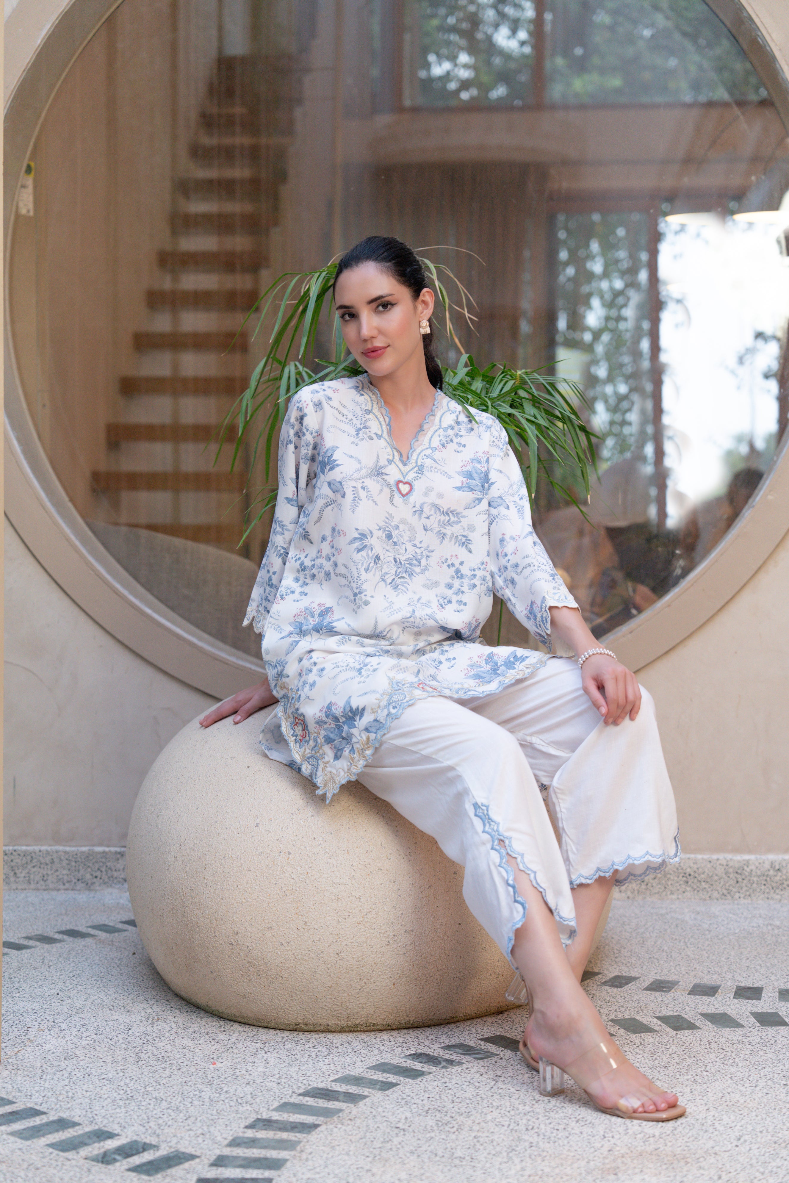Symphony Pearl Printed Cotton Co-Ord Set