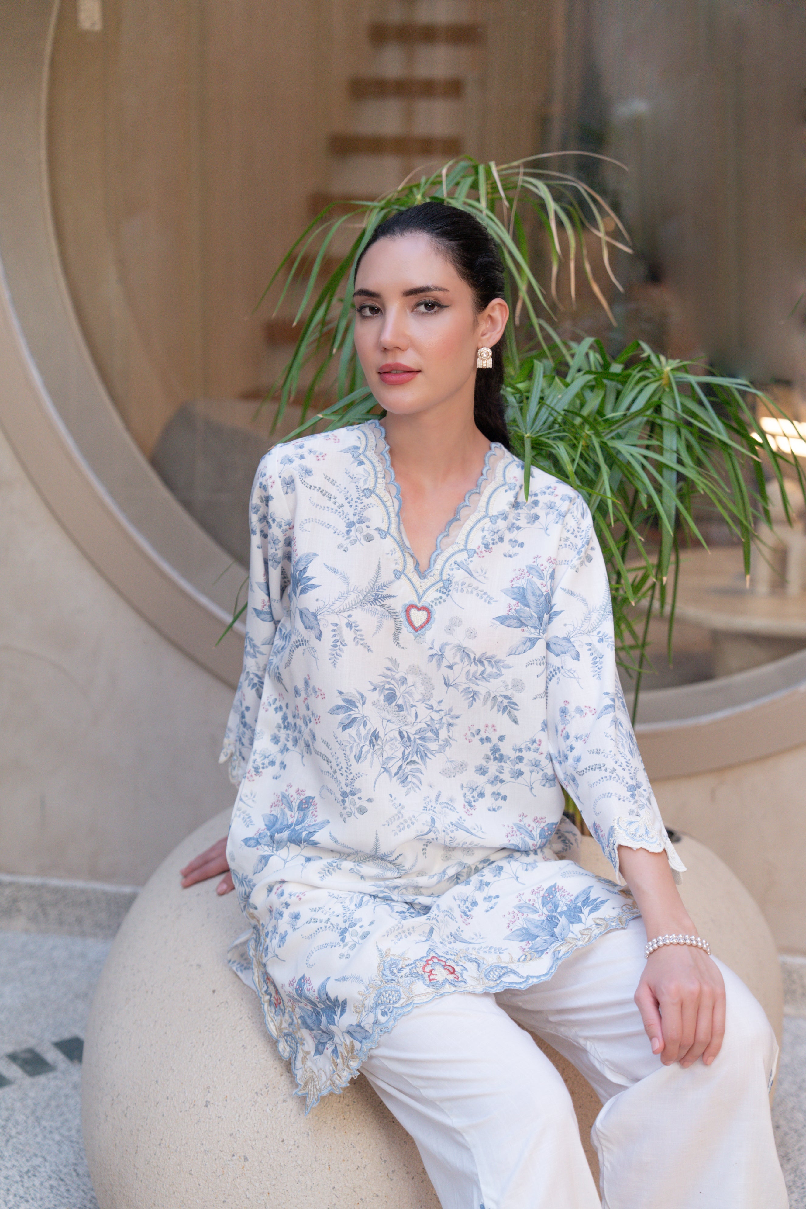 Symphony Pearl Printed Cotton Co-Ord Set