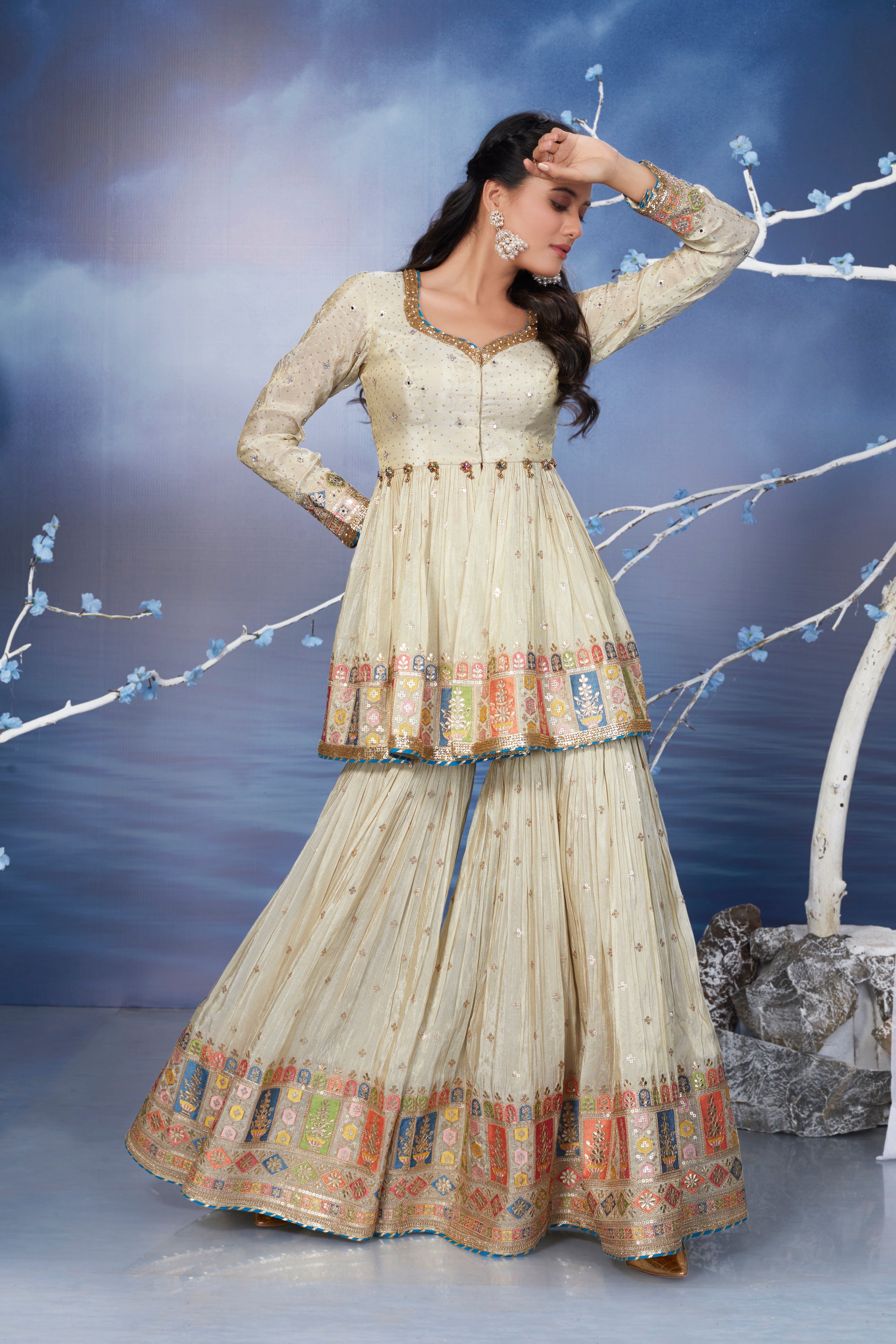 Party Wear Peplum Style Wedding Dresses Bridal Dresses Peplum Long