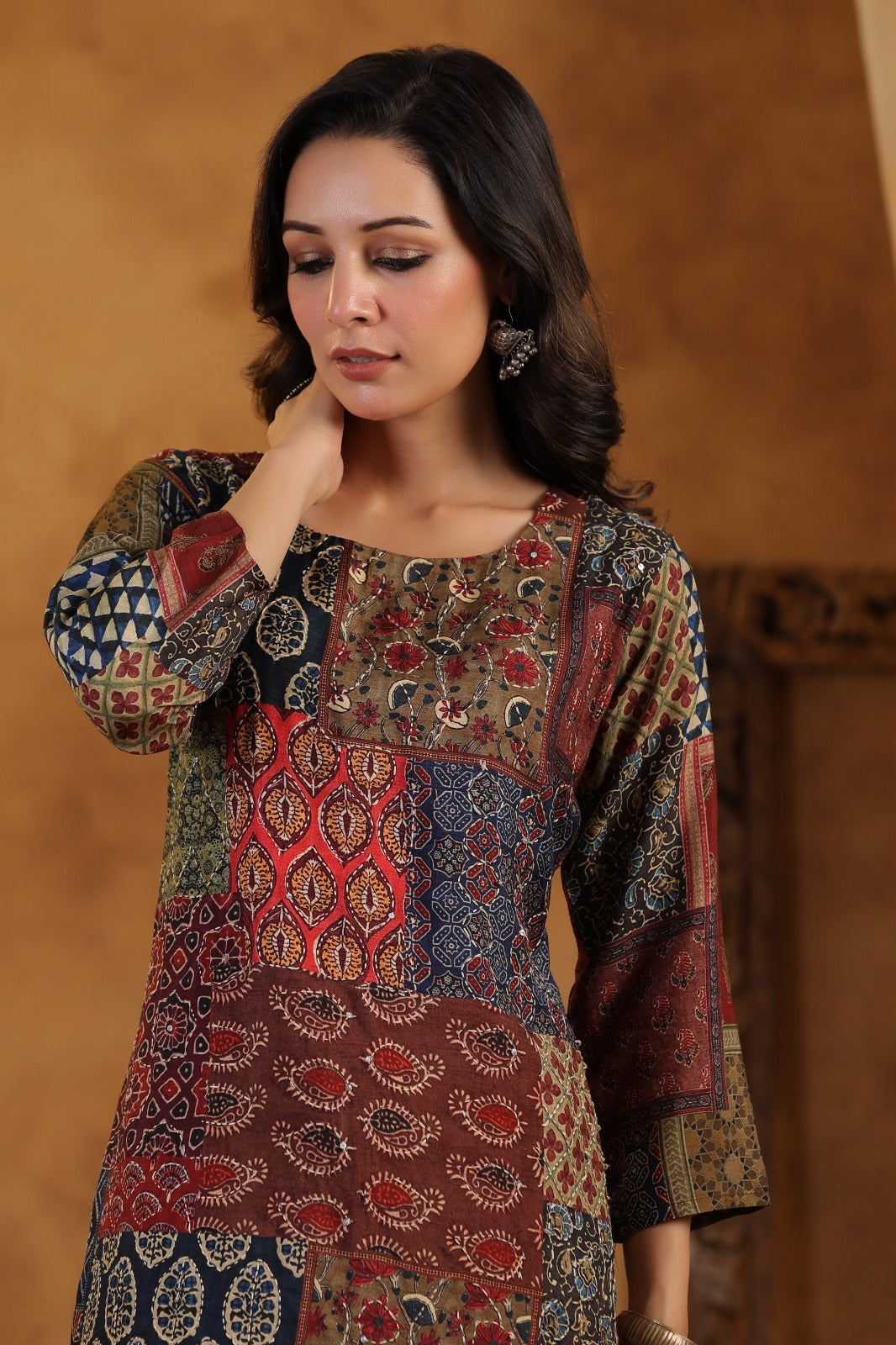 Multicolor Printed Premium Silk Kurta Set