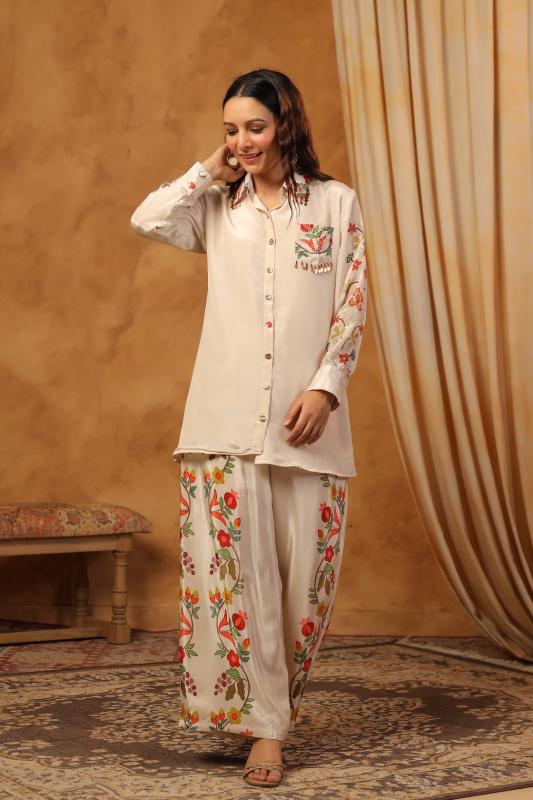 Ivory Printed Co-Ord Set