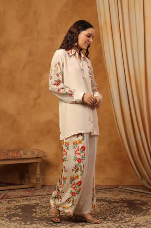 Ivory Printed Co-Ord Set