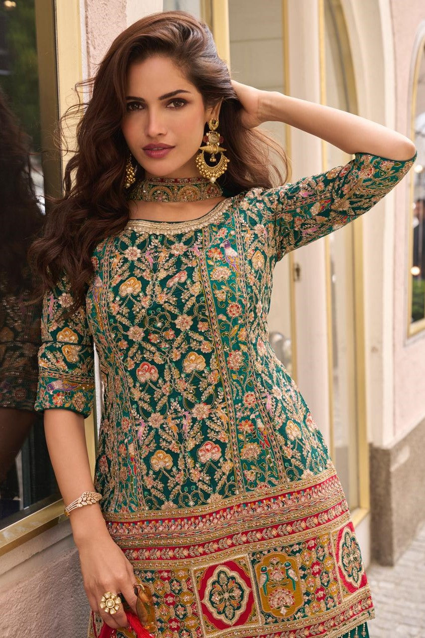 Emerald Regal Palazzo Set