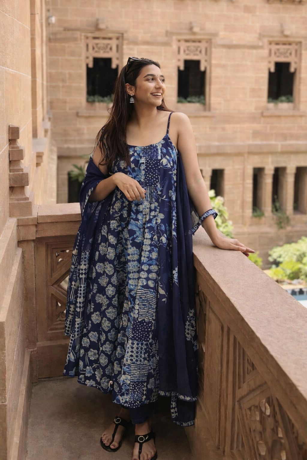 Boho Printed Cotton Pant Set
