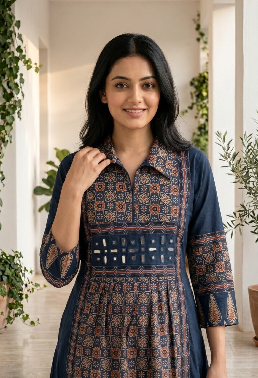 Prussian Heritage Printed Cotton Dress