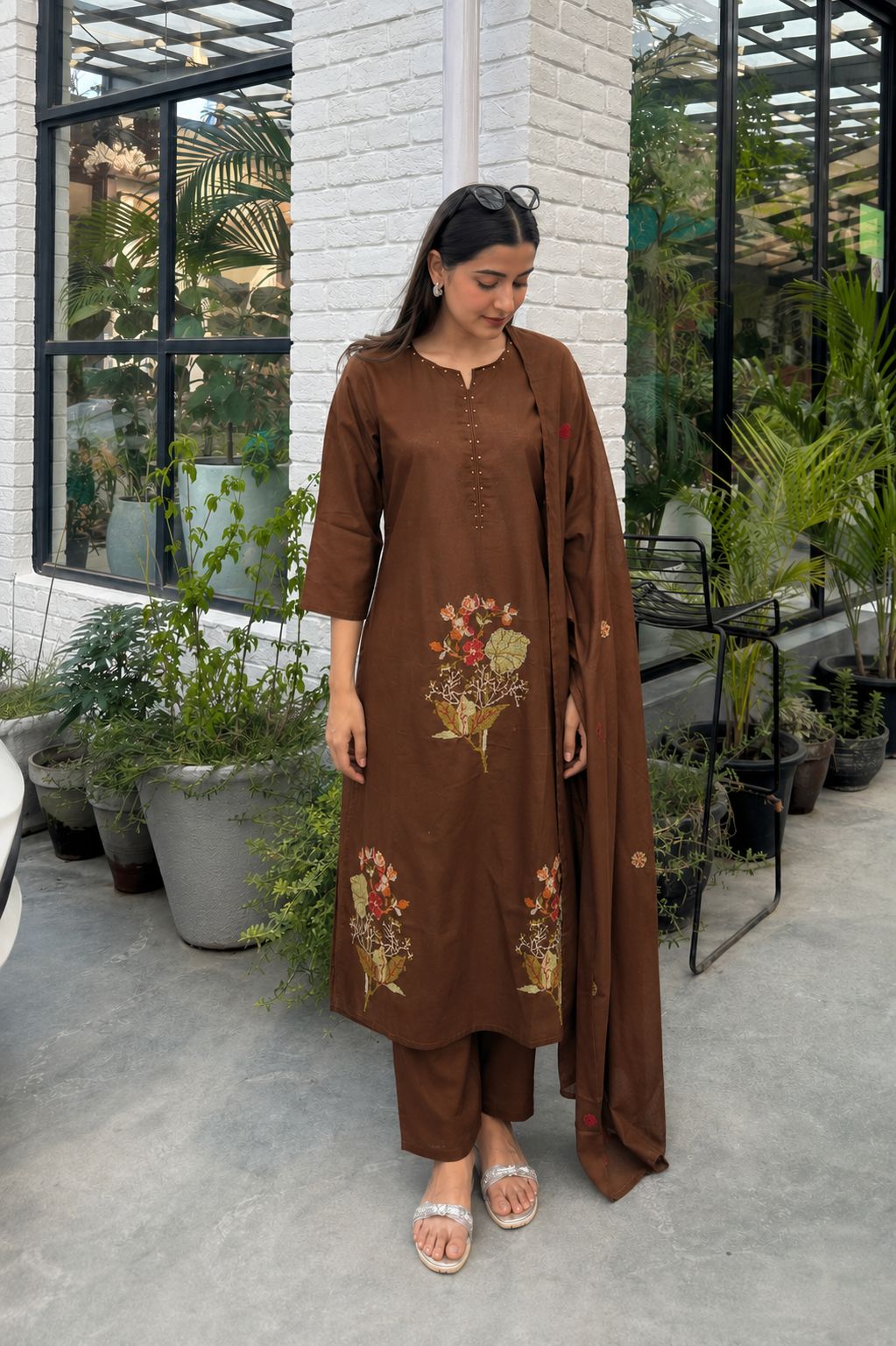 Cocoa Meadow Printed Cotton Pant Set