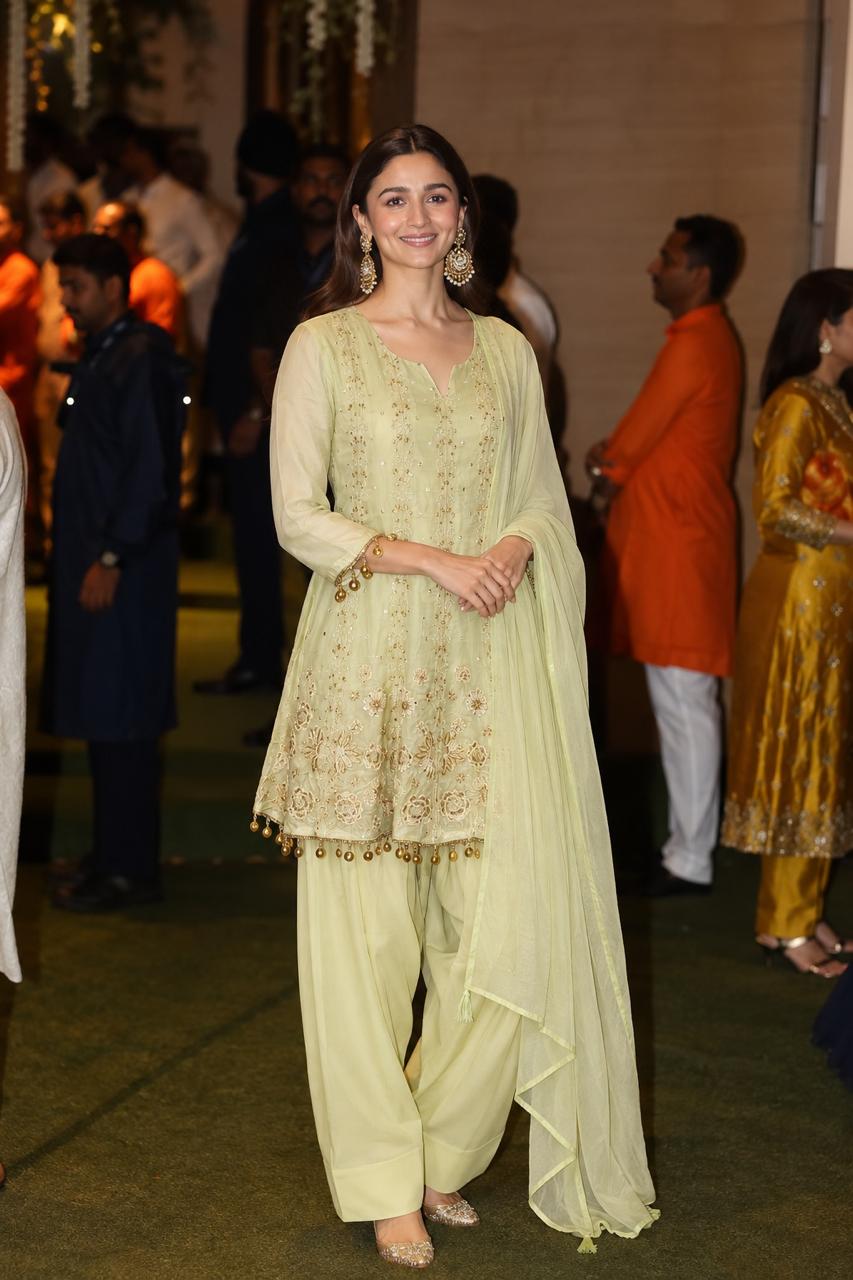 Pastel Green Embroidered Premium Silk Farshi Salwar Set