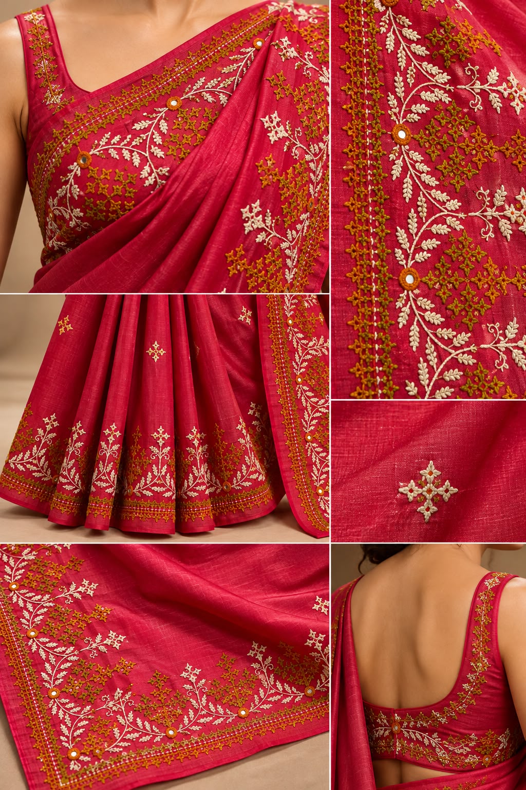 Rich Rani Pink Heritage Tussar Silk Saree
