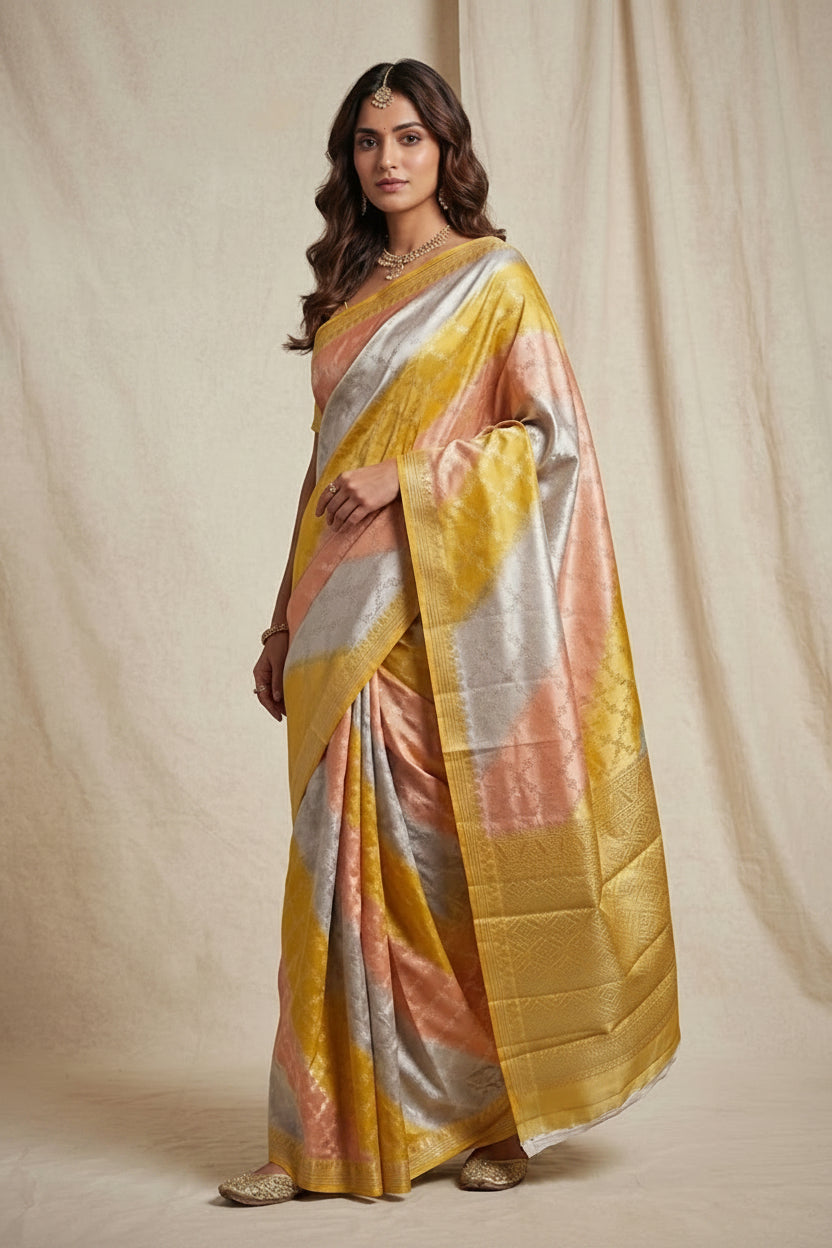 Golden Ray Zari Premium Silk Saree