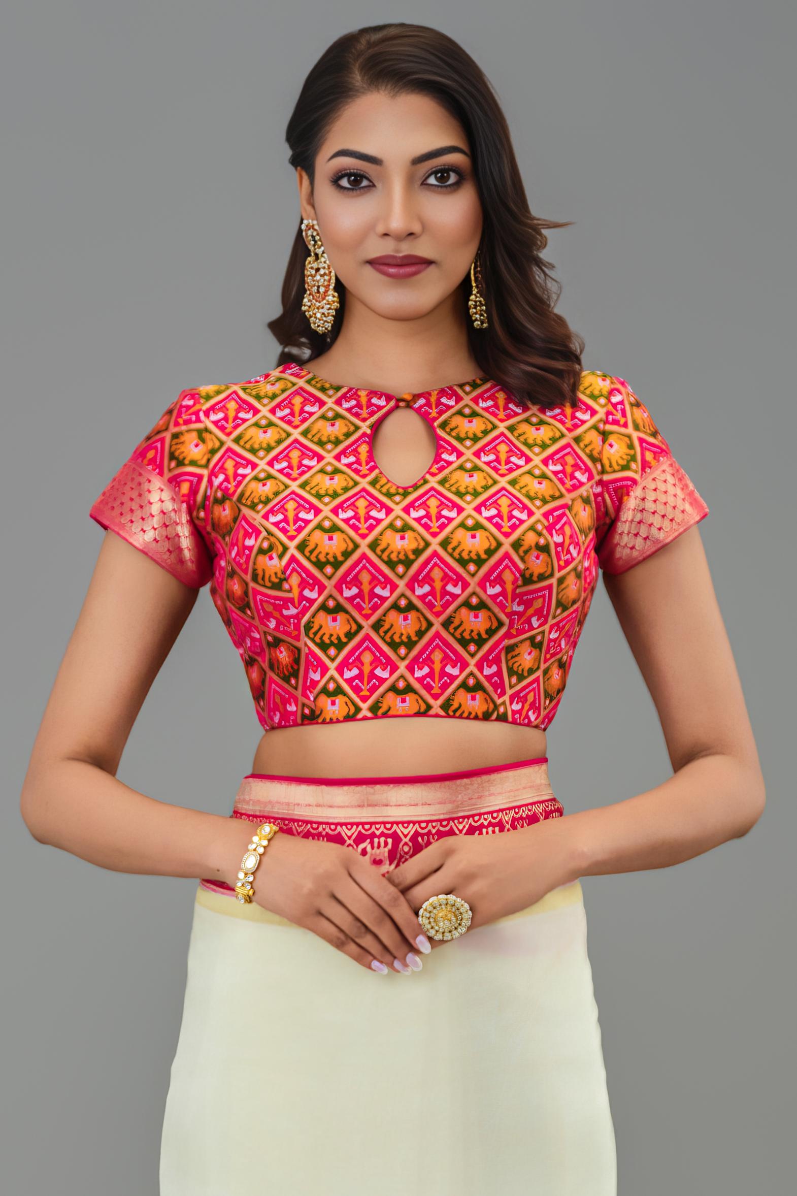 Red Woven Dola Silk Saree